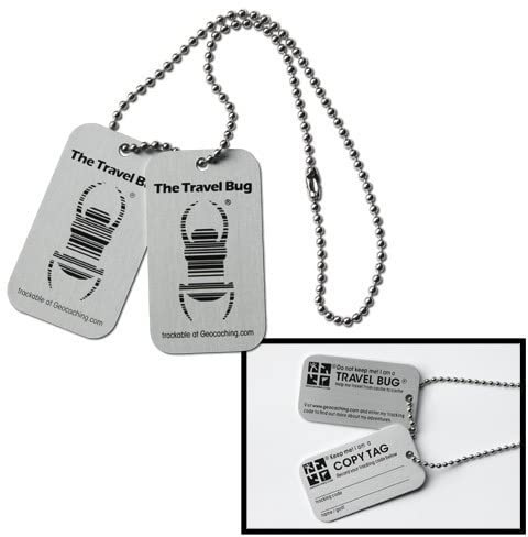 geo-versand 3 x Geocaching TravelBug® Origin Silver