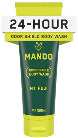 Mando - Odor Shield Shower Gel - 24 Hour Odor Control, Removes Odors Better Than Soap, SLS & Paraben Free