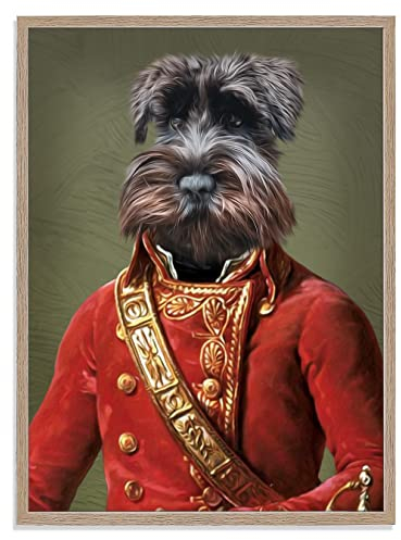 SOMEDA® Dein Haustier als historisches Portrait/personalisiertes Portrait von deinem Foto/als Poster, Leinwand oder gerahmtes Bild/einzigartiges Geschenk (Leinwand, 40x60 cm)