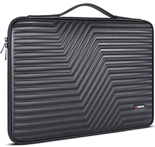 DOMISO 15,6 pollici Custodia protettiva per tablet da Custodia morbida antiurto in EVA per laptop per 15.6 Yoga 720 IdeaPad 310 320 ThinkPad T570/HP Envy 15, Nero