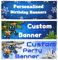 Personalisierte Banner, werbebanner selbst gestalten, banner selbst gestalten mit Foto/Text/Logo, Dekorationsbanner für den Innen- und Außenbereich – Geburtstagsfeier, Abschlussfeier, hochzeit banner