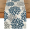 Artoid Mode Blumen Tief Blau Dahlien Winter Tischläufer, Saisonnal Küche Tisch Dekoration Drinnen Urlaub Party Dekor 40x180 cm