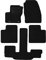 TEXER Textil Fußmatten Passend für Ford Grand C-Max 2010-2015 Basic