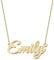 UMAGICBOX Personalized 18K Gold Name Necklace Emily - Customizable Engraved Stainless Steel Pendant for Women - Unique Gift for Birthdays, Anniversaries, Graduations, and Valentine's Day