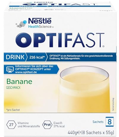 Optifast Drink Banane Pulver 8X55 g