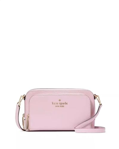 Kate Spade New York Kate Spade Staci Umhängetasche mit doppeltem Reißverschluss, Quarz, Rosa, Large