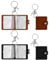 Mini Album Photo en Cuir, Porte Clef Photo pour Photos de 2 Pouces Album Photo Porte Clé Photo Personnalisé, Mini Album Photo de Poche Portable Pour Famille Amis Couples, Noir + Marron