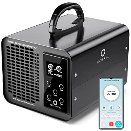 AIRTHEREAL MA10K-PRO SMART generatore di ozono con controllo Wi-Fi, 10.000 mg/h, macchina O3 per casa, ionizzatore d'aria, regolabile per tutte le dimensioni della stanza