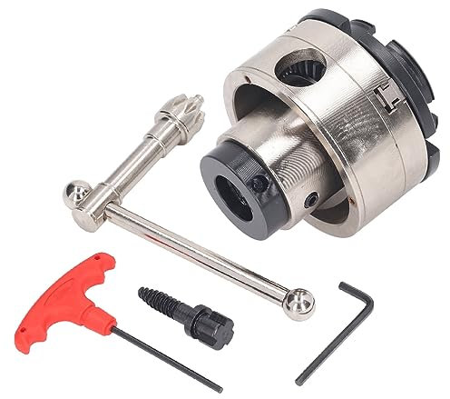 Portabrocas De Torno De 3,75 Pulgadas, Portabrocas De Torno De Madera De 1 Pulgada X 8TPI M33 X 3,5TPI Mini 4 Mandíbulas, Portabrocas De Torno De Metal De Acero De Aleación Con Adaptador Para Amolador
