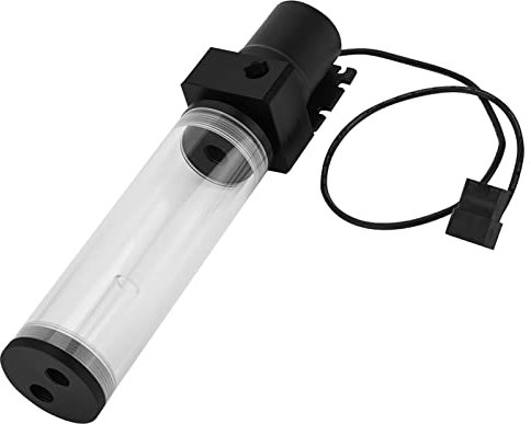 Acrylic Computer DIY Water Cooling Tank Cylinder Reservoir with 19W Pump and G1/4 Thread (160mm)