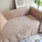 Bishilin Couchbezug 4 Sitzer Nordisch, Sofabezug Ecksofa Universal Kaffee mit Wellen Motiv 180x350CM Überwurf Sofa Chenille