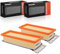 Frankberg 2x Filtro aria Filtro aria Motore Benzina Compatibile con 500 312 1.2L 2007-2024 500 C 312 1.2L 2009-2024 169 1.2L 1.4L 2010-2013 Replace# 55192012