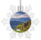 Weihnachtsbaumschmuck, Slowenien-Landschaft, bedruckt, Weihnachtsschneeflocken-Ornamente, hängende Weihnachtsbaumschmuck