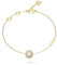 GUESS M'ama Non M'ama Heart Crystal Bracelet S Yellow Gold
