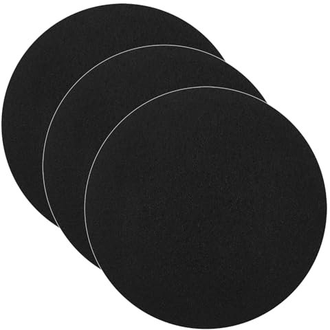 Lot de 3 filtres absorbants d'odeurs pour poubelle et poubelle à compost, filtres à charbon pour poubelle de cuisine, seau à compost de rechange, filtre à charbon actif, rond de 18,4 cm