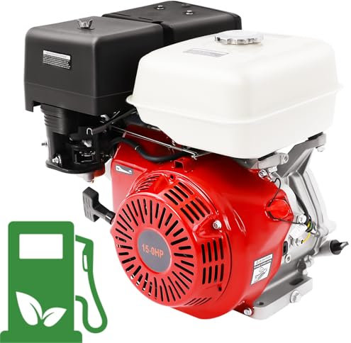 WSIKGHU Benzinmotor 15 PS Standmotor Kartmotor Industriemotor mit 25 mm Ø Welle 4-Takt Motor 420CC 9700W Luftgekühlter Viertaktmotor