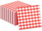 40 Stück Gingham Servietten, Rot karierte Cocktailservietten Einweg-Papierservietten Getränkeservietten für Restaurant Bar Picknick Geburtstag Hochzeitstag Dekorationen, 25x25cm