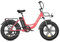 FREEJOYER E Bike Elektrofahrräder, 20 Zoll Elektrofahrrad für Damen und Herren mit 48V13Ah Akku, 25km/h, Ebike Max Reichweite 140 km, L20 (Rot)