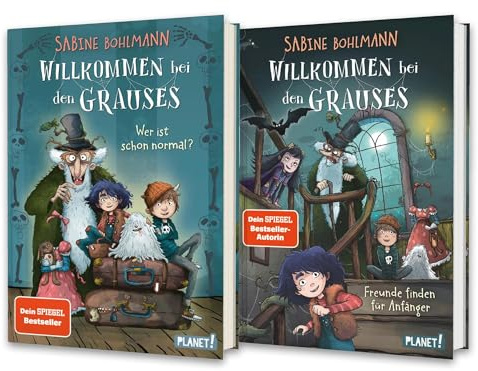 Kinderbuch Bestseller ab 8–12 Jahren: Willkommen bei den Grauses Band 1 & 2 + exklusives Monster-Lesezeichen – Lustige, spannende & einzigartige Kinderbücher