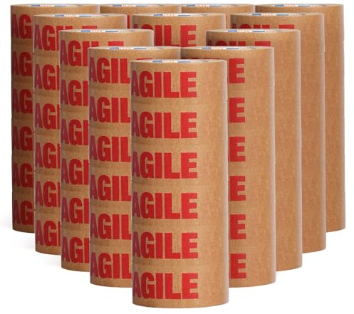 ADHES 72 Roll Abbaubares Kraftpapier-Verpackungsband, 50mm x 50m | Industrielles Verpackungsband, Geeignet für Umzugsverpackungen
