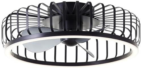 LED-Deckenleuchte Capo mit Fernbedienung, Dimm- und Nachtlichtfunktion, Timer und Ventilator, warmweiß-kaltweiß, 4200 lm, dimmbar, CCT - Brilliant