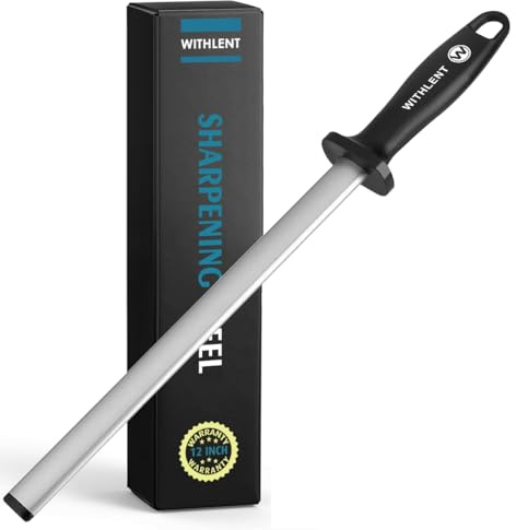 Afilador de Cuchillos - 31cm Diamante para Afilar Cuchillo - Afiladora de Cuchillos - Chaira Ovalada Diamante