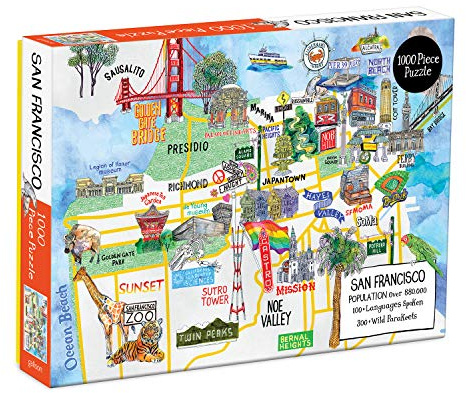 Galison 9780735364639 San Francisco 1000 Piece Puzzle