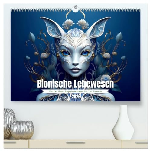 Bionische Lebewesen - Von der Natur inspirierte Menschen der Zukunft (hochwertiger Premium Wandkalender 2026 DIN A2 quer), Kunstdruck in Hochglanz: ... - Natur und Mensch (CALVENDO Menschen)