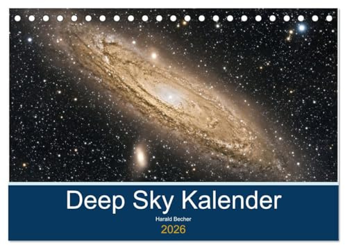 Deep Sky Kalender (Tischkalender 2026 DIN A5 quer), CALVENDO Monatskalender: Kalender 2022 mit Motiven von Nebeln Galaxien und Sternhaufen (CALVENDO Wissenschaft)