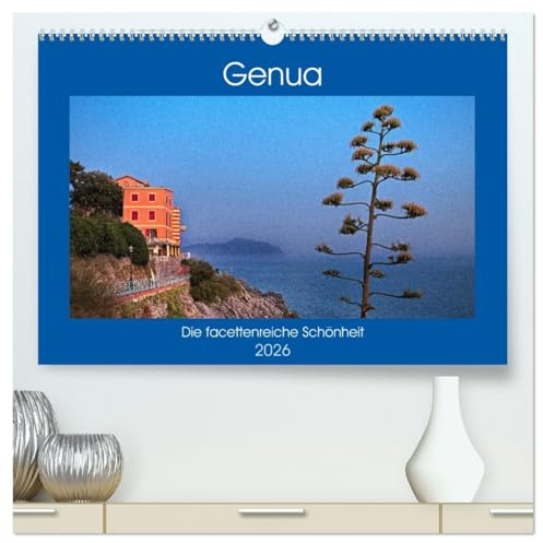 Genua - Die facettenreiche Schönheit (hochwertiger Premium Wandkalender 2026 DIN A2 quer), Kunstdruck in Hochglanz: Genua, Stadt der tausend Facetten, in beeindruckenden Fotos (CALVENDO Orte)
