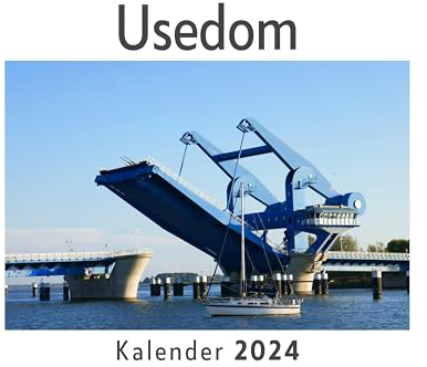 Usedom (Wandkalender 2024, Kalender DIN A4 quer, Monatskalender im Querformat mit Kalendarium, Das perfekte Geschenk)