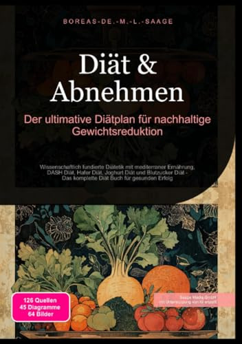 Diät & Abnehmen: Der ultimative Diätplan für nachhaltige Gewichtsreduktion: Wissenschaftlich fundierte Diätetik mit mediterraner Ernährung, DASH Diät, ... Diät Buch für gesunden Erfolg (Diät (DE))