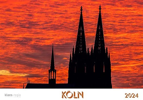 Köln 2024 Bildkalender A4 quer, spiralgebunden