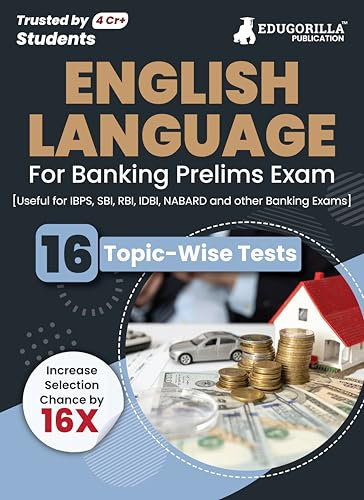 English Language For Banking Prelims Exam | 16 Solved Topic-Wise Tests For SBI/IBPS/RBI/IDBI Bank/Nabard/Clerk/PO