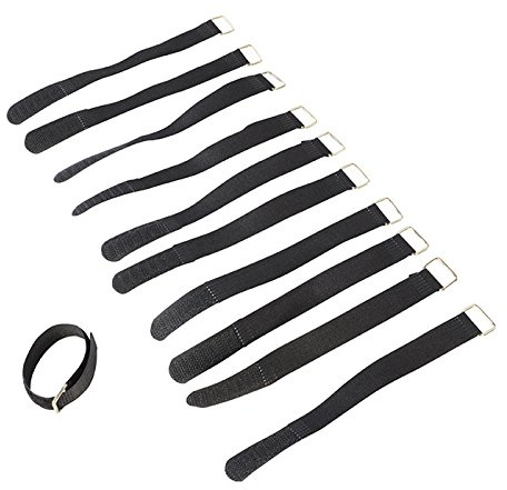 Cable Ties With Hook and Loop Fastening 16 x 100mm Pack of 10