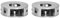 NewlineNY Chauffe thé café en Acier Inoxydable, Double Set Bougie lumière de thé aux Herbes Circulaire 6 Pouces Plus Chaud