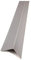 Light Gray Plastic PVC Corner 90 Degree 1 Meters Angle Trim Wall Edge Protector Various Sizes Cezar by TMW Profiles (10mm x 10mm x 1M)