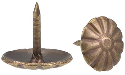 sourcing map 40Stk. Polsternagel 10m Kopf Durchmesser Antik Bronze | Runde Reißzwecken
