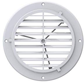 165MM X 125MM White Circular Air Vent Cover