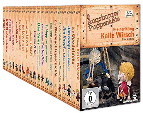 Augsburger Puppenkiste: Mega Collection - Jim Knopf, Kater Mikesch, Urmel, Kalle Wirsch, Sams uvm. [20-DVD]