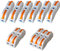 QitinDasen 30Pcs KV211 Leva-Dado Cavo Connettore, 1 in 1 fuori Bilaterale 2 Porte Connettore Conduttore Compatto, Morsettiera Cavo Connettore Molla Rapido (Combinazione Gratuita)