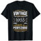 70° Compleanno 70 Uomo Donna Anni Retro Vintage 1955 Regalo Maglietta
