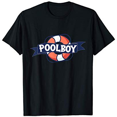 Poolboy mit Schwimmring Outfit für Poolparty oder Pooldeko T-Shirt