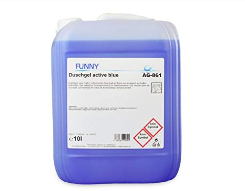 Duschgel active blue mit hautschonenden Inhaltsstoffen 10l Kanister