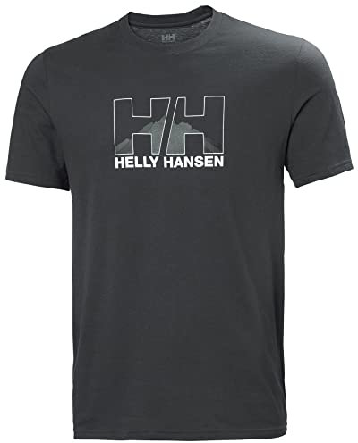 Helly Hansen Hombres Camiseta Nord Graphic, Ébano, S