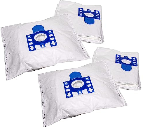 vhbw 20x Staubsaugerbeutel Ersatz für Rossmann Flink & Sauber R010 für Staubsauger - Mikrovlies, Typ F/J, Typ M, 27cm x 20cm, Blau, Weiß