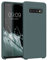 kwmobile Hülle kompatibel mit Samsung Galaxy S10 Hülle - Silikon Handy Case - Handyhülle weiche Oberfläche - kabelloses Laden - Blaugrün