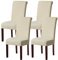 KELUINA Moderne Stuhlhussen 1er/2er/4er/6er Set, Stretch Stulhhussen Schwingstuhl Elastisch Abnehmbarer Waschbarer Universal Stuhlbezug für Hotel Bankett Hochzeit Party Deko (Creme,4 Stück)