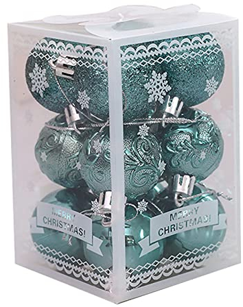 Trayosin 4cm 12 Stück Weihnachtsbaumkugeln Weihnachtskugeln Schöne Christbaumkugeln Set Weihnachtsdekoration Kugeln for Weihnachtsbaum Deko & Christbaumschmuck (olivgrün)