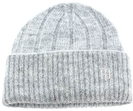 TOMMY HILFIGER TH Timeless Knitted Hat Light Grey Heather